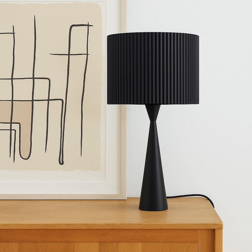 LINEAR 60 ΦΩΤΙΣΤΙΚΟ ΕΠΙΤΡΑΠΕΖΙΟ 26x26x60cm ΜΕΤΑΛΛΟ ΜΑΥΡΟ - Image 2