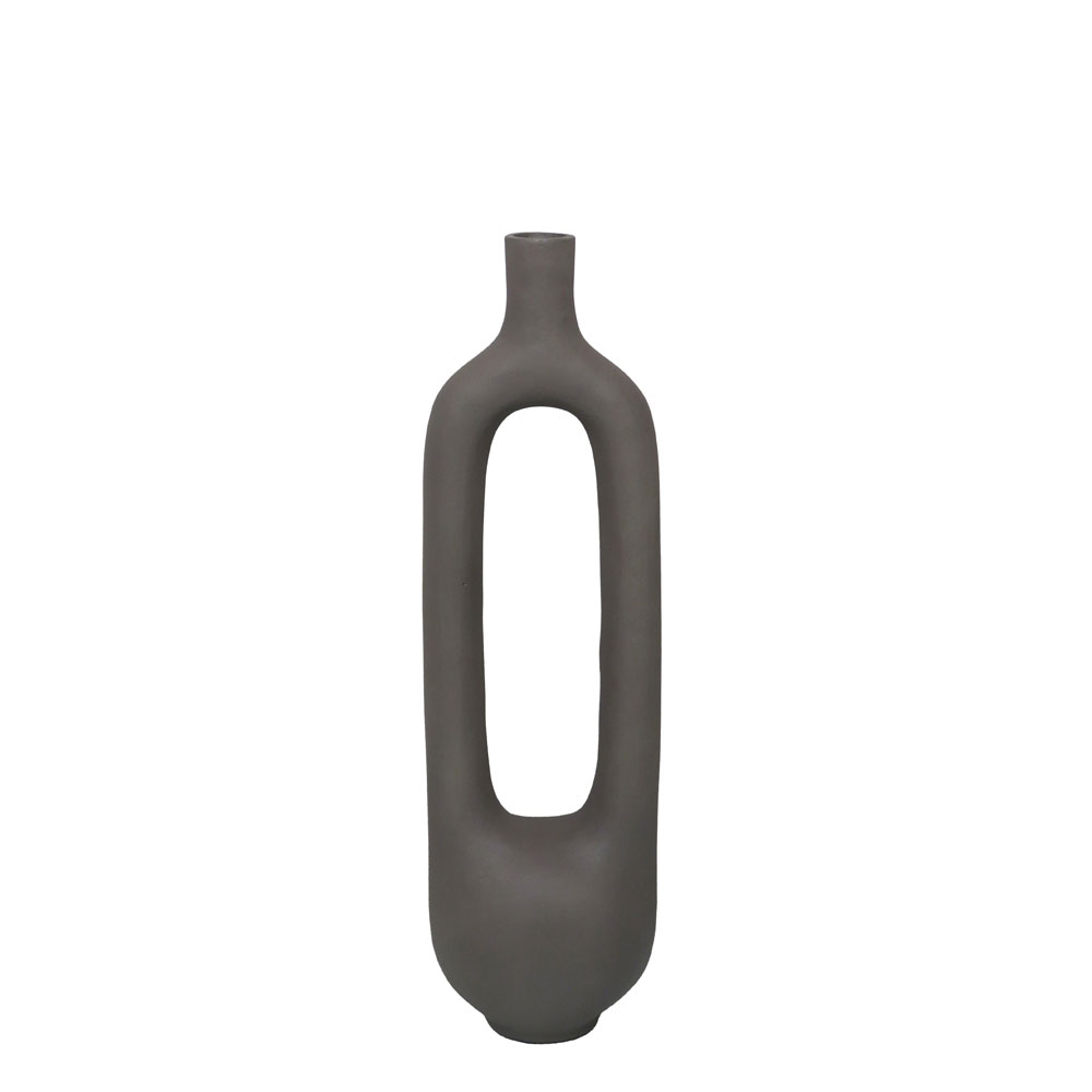 FINTON ΒΑΖΟ 15x12x50cm ΑΛΟΥΜΙΝΙΟ MUD