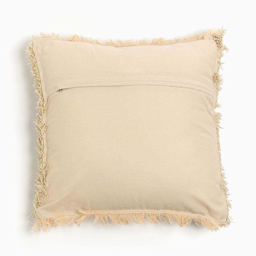 RASUL ΔΙΑΚΟΣΜΗΤΙΚΟ ΜΑΞΙΛΑΡΙ 45x45cm ΥΦΑΣΜΑ ΜΠΕΖ POLYESTER - Image 2