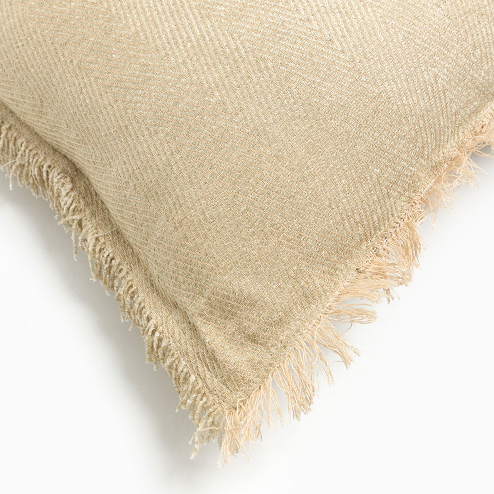 RASUL ΔΙΑΚΟΣΜΗΤΙΚΟ ΜΑΞΙΛΑΡΙ 45x45cm ΥΦΑΣΜΑ ΜΠΕΖ POLYESTER - Image 3