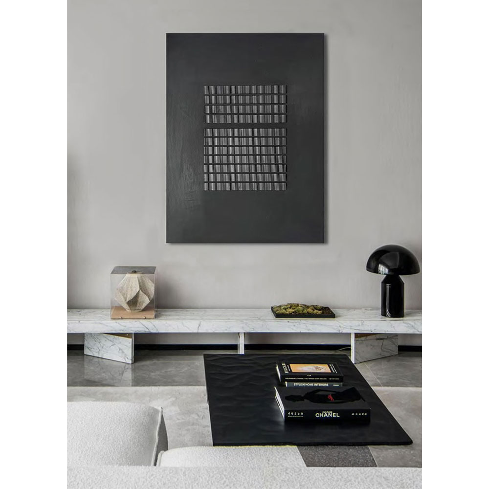 BLACKSTORM ΠΙΝΑΚΑΣ ΔΙΑΚΟΣΜΗΤΙΚΟΣ 75x100x3cm ΚΑΜΒΑΣ ΜΑΥΡΟ - Image 2