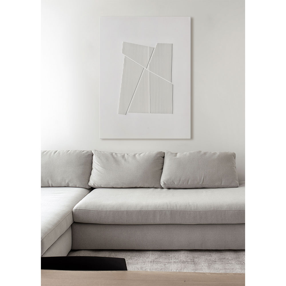 WHITESHADOW ΠΙΝΑΚΑΣ ΔΙΑΚΟΣΜΗΤΙΚΟΣ 75x100x3.8cm ΚΑΜΒΑΣ ΛΕΥΚΟ - Image 2