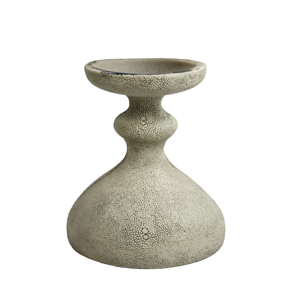 OMBRE.I ΔΙΑΚΟΣΜΗΤΙΚΟ ΚΗΡΟΠΗΓΙΟ 13.5x10.5x15.5cm POLYRESIN STONE GREY
