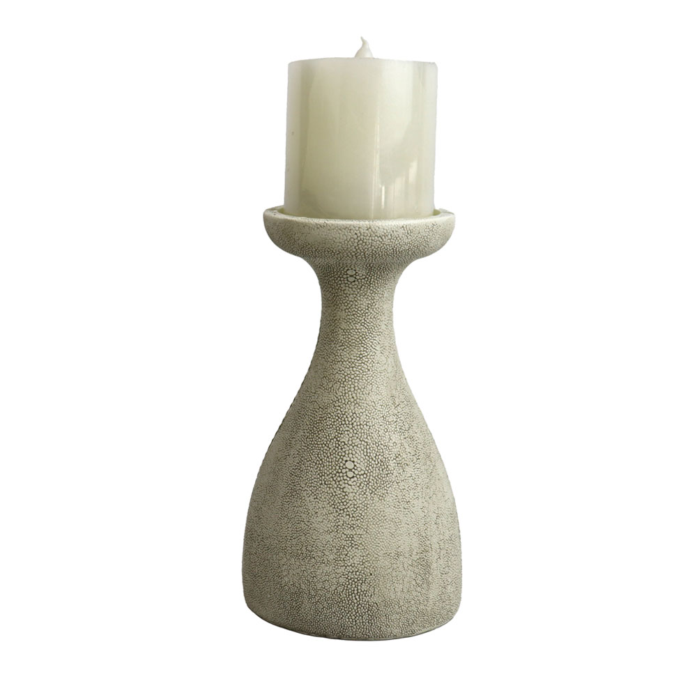 TERZO.I ΔΙΑΚΟΣΜΗΤΙΚΟ ΚΗΡΟΠΗΓΙΟ 12x9.5x22cm POLYRESIN STONE GREY - Image 2