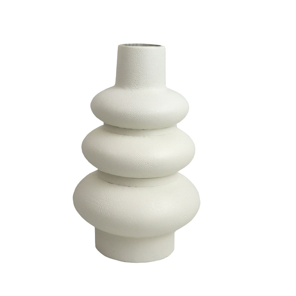 GALLINI ΔΙΑΚΟΣΜΗΤΙΚΟ ΒΑΖΟ 15x15x24.5cm POLYRESIN OFF WHITE
