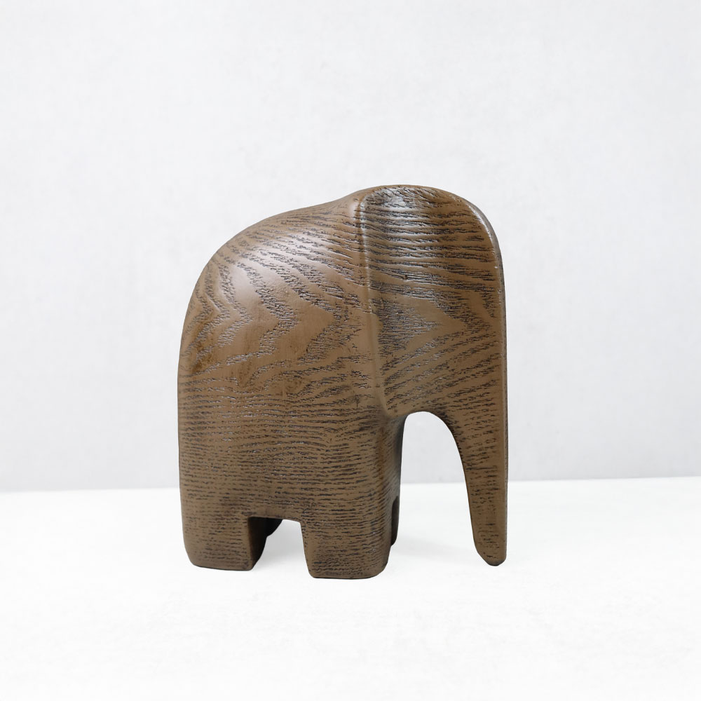ZAMBIA.1 ΔΙΑΚΟΣΜΗΤΙΚΟ ΕΛΕΦΑΝΤΑΣ 16.5x9x18cm POLYRESIN ΚΑΦΕ
