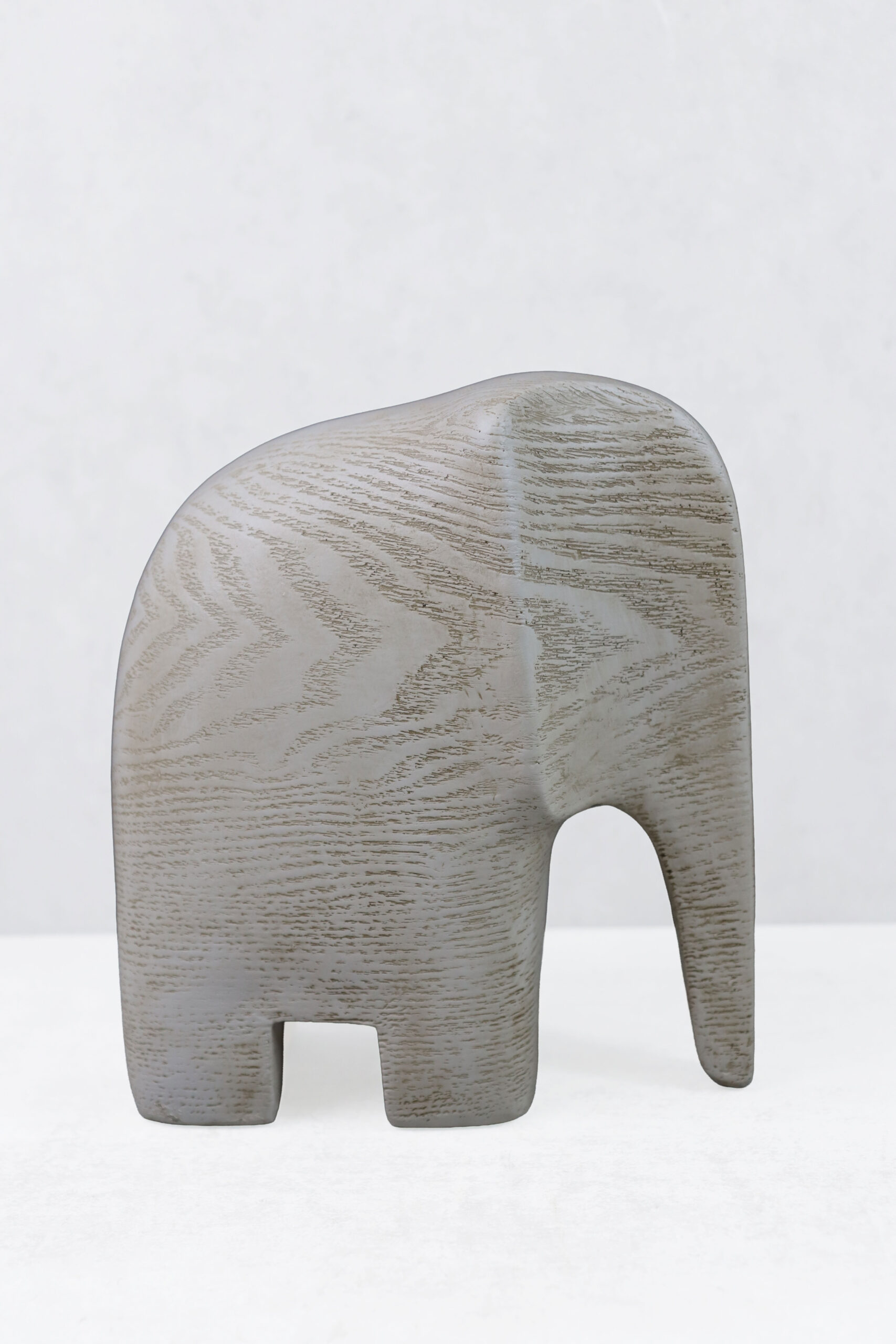 ZAMBIA.2 ΔΙΑΚΟΣΜΗΤΙΚΟ ΕΛΕΦΑΝΤΑΣ 16.5x9x18cm POLYRESIN ΜΠΕΖ