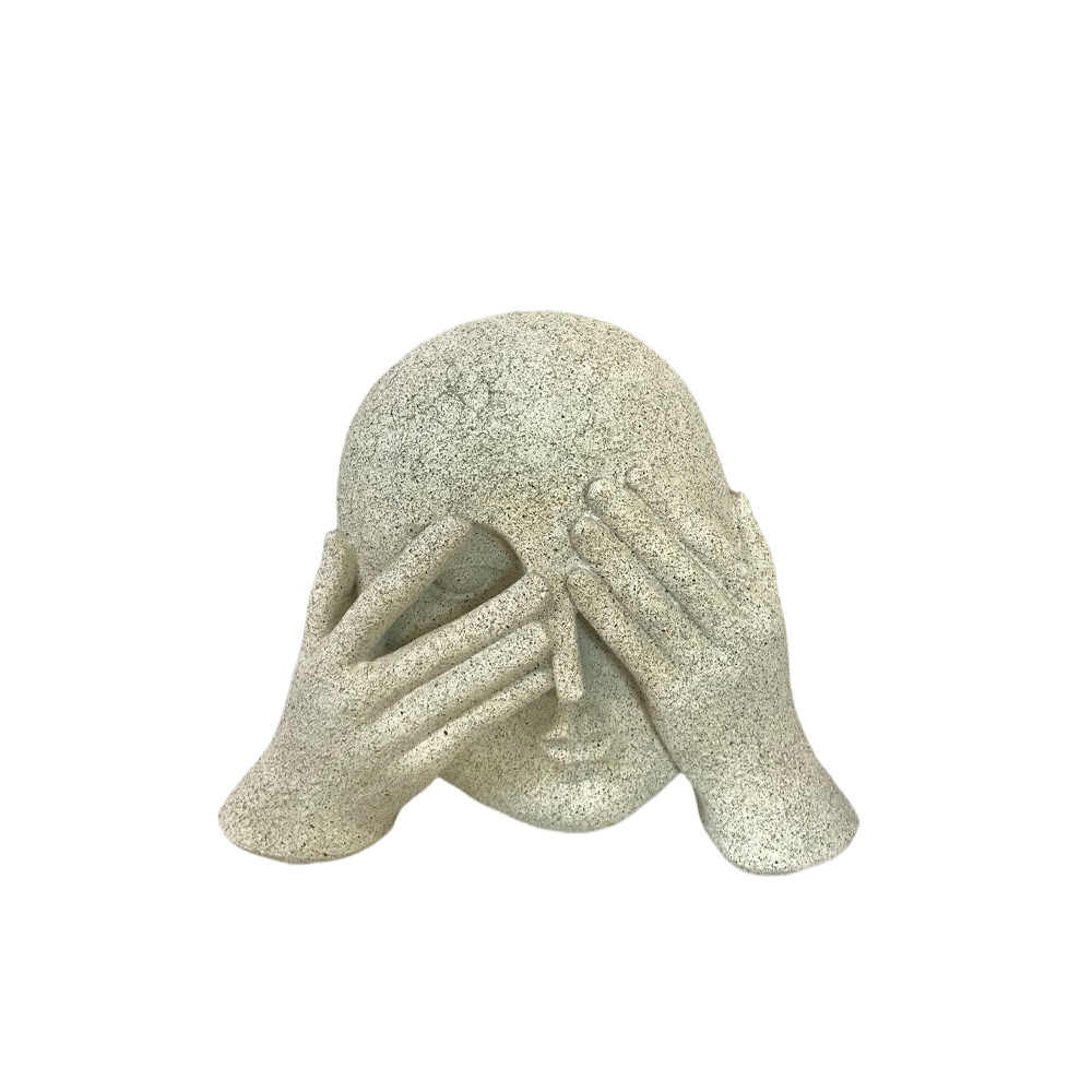GLANCE ΔΙΑΚΟΣΜΗΤΙΚΟ ΠΡΟΣΩΠΟ 21.3x7x16.8cm POLYRESIN OFF WHITE