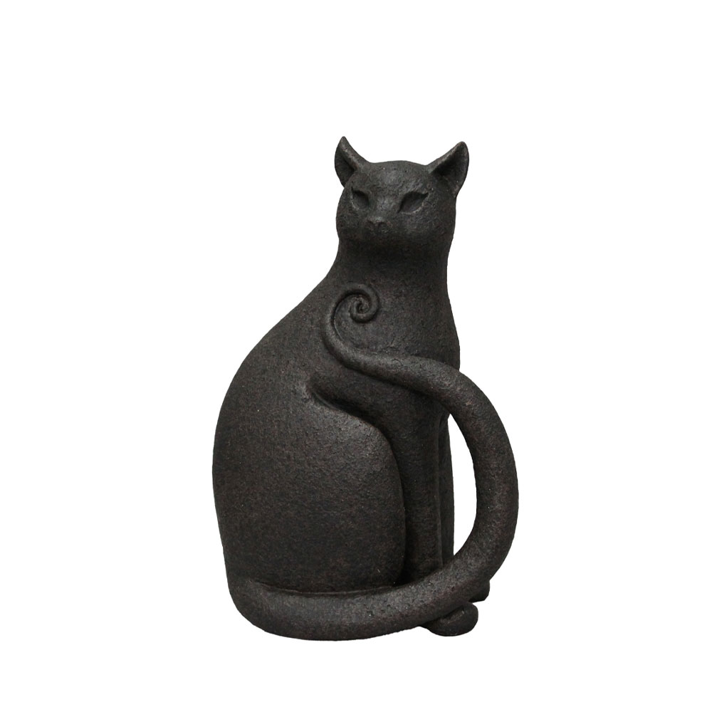 MILO ΔΙΑΚΟΣΜΗΤΙΚΟ ΓΑΤΑ 17.8x11.5x26.5cm POLYRESIN ΜΑΥΡΟ