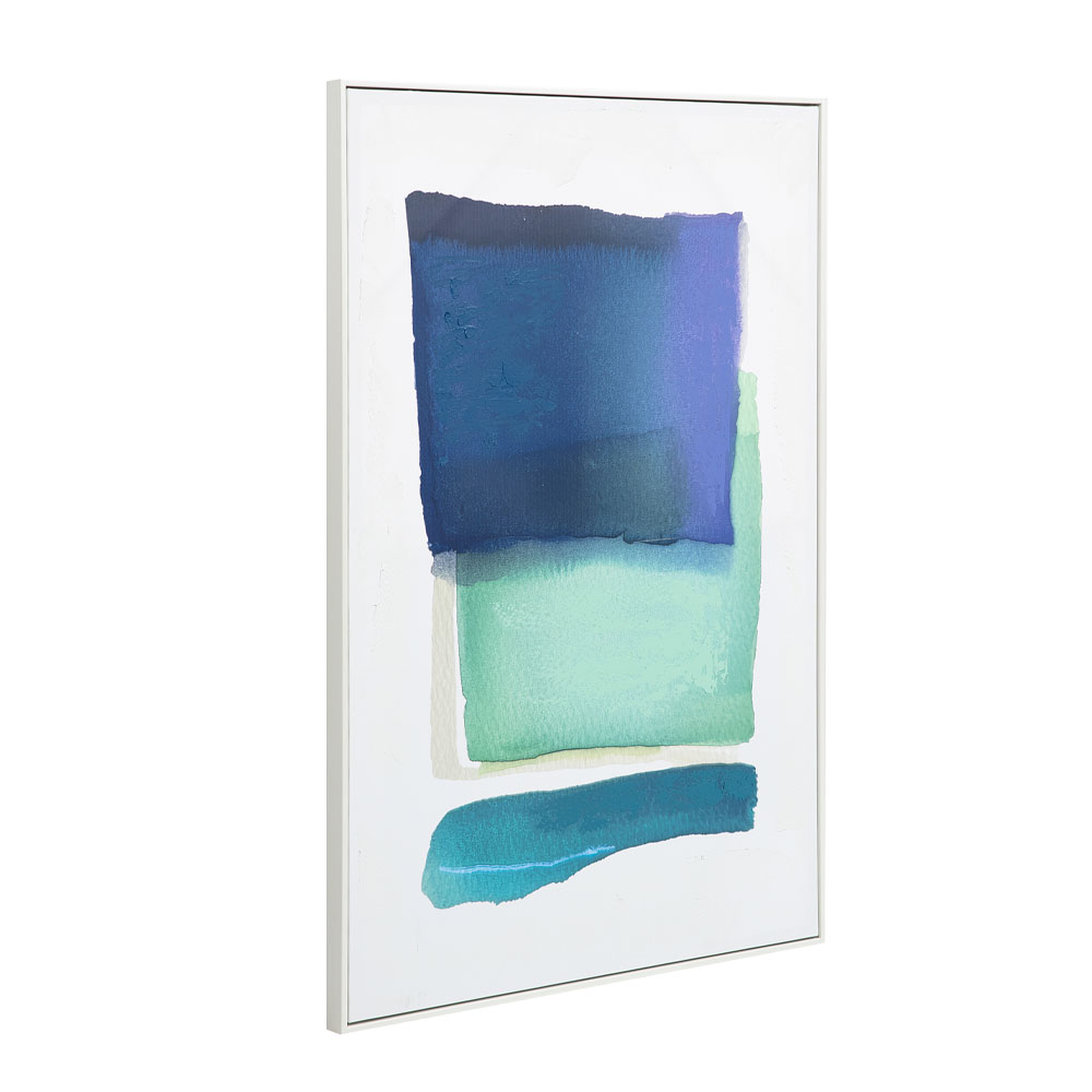 MOTIF MAR B ΠΙΝΑΚΑΣ ΔΙΑΚΟΣΜΗΤΙΚΟΣ ΜΕ ΚΟΡΝΙΖΑ 80x120x4cm ΚΑΜΒΑΣ ΠΟΛΥΧΡΩΜΟ ΞΥΛΟ ΑΣΠΡΟ - Image 3