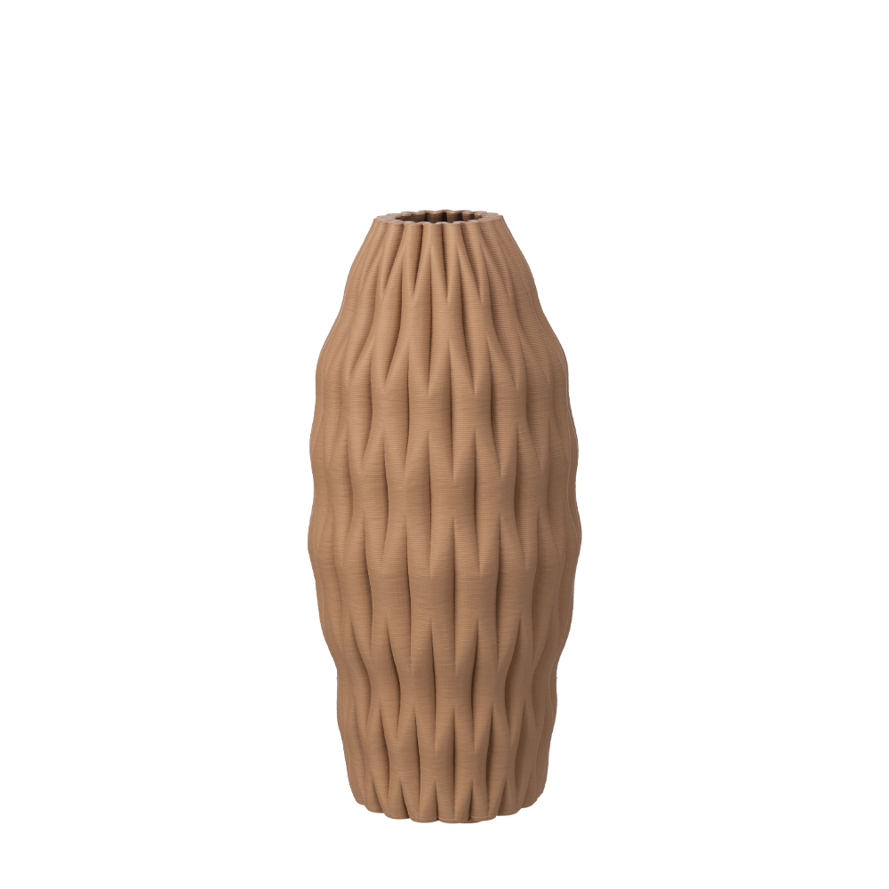 ORALIA ΒΑΖΟ 14.5x14.5x32cm ΚΕΡΑΜΙΚΟ TERRACOTTA