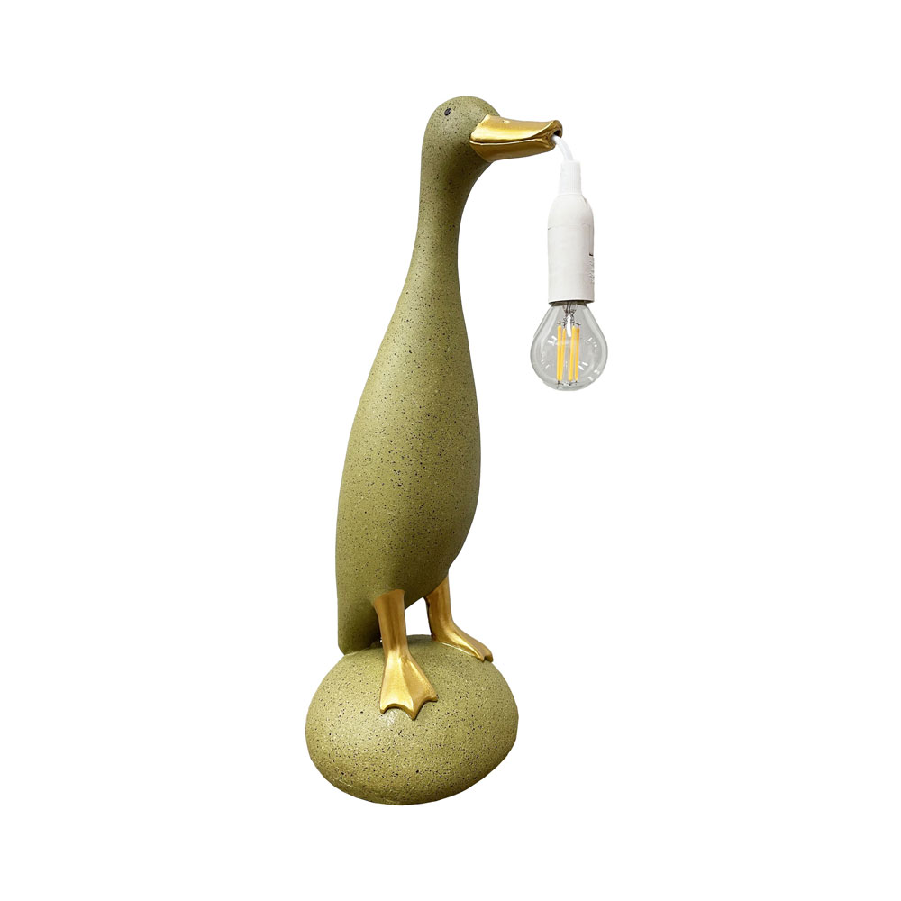 QUACK I ΦΩΤΙΣΤΙΚΟ ΕΠΙΤΡΑΠΕΖΙΟ 16.7x15.7x43cm POLYRESIN ΛΑΔΙ ΧΡΥΣΟ