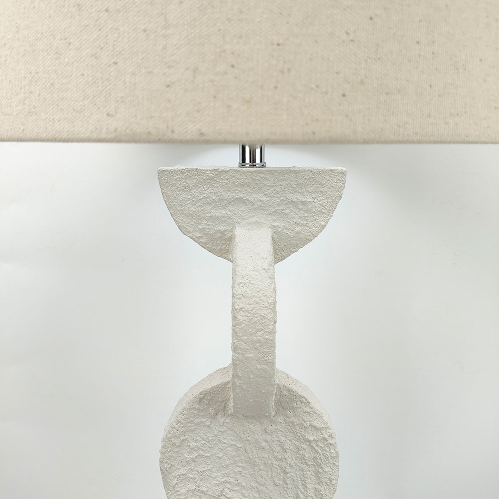 PRISMA ΦΩΤΙΣΤΙΚΟ ΕΠΙΤΡΑΠΕΖΙΟ 38x38x84cm RESIN ΜΠΕΖ ΛΙΝΟ ΜΠΕΖ - Image 3