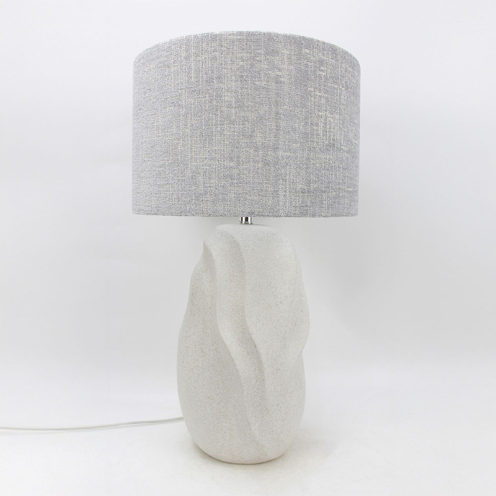 INIR ΦΩΤΙΣΤΙΚΟ ΕΠΙΤΡΑΠΕΖΙΟ 32x32x57cm ΚΕΡΑΜΙΚΟ ΜΠΕΖ ΛΙΝΟ ΓΚΡΙ