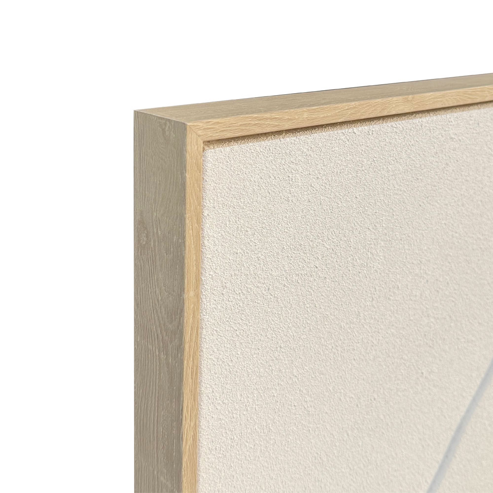 RHYTHM A ΠΙΝΑΚΑΣ ΔΙΑΚΟΣΜΗΤΙΚΟΣ ΜΕ ΚΟΡΝΙΖΑ 80x120x4cm ΚΑΜΒΑΣ ΜΠΕΖ ΛΕΥΚΟ PS - Image 2