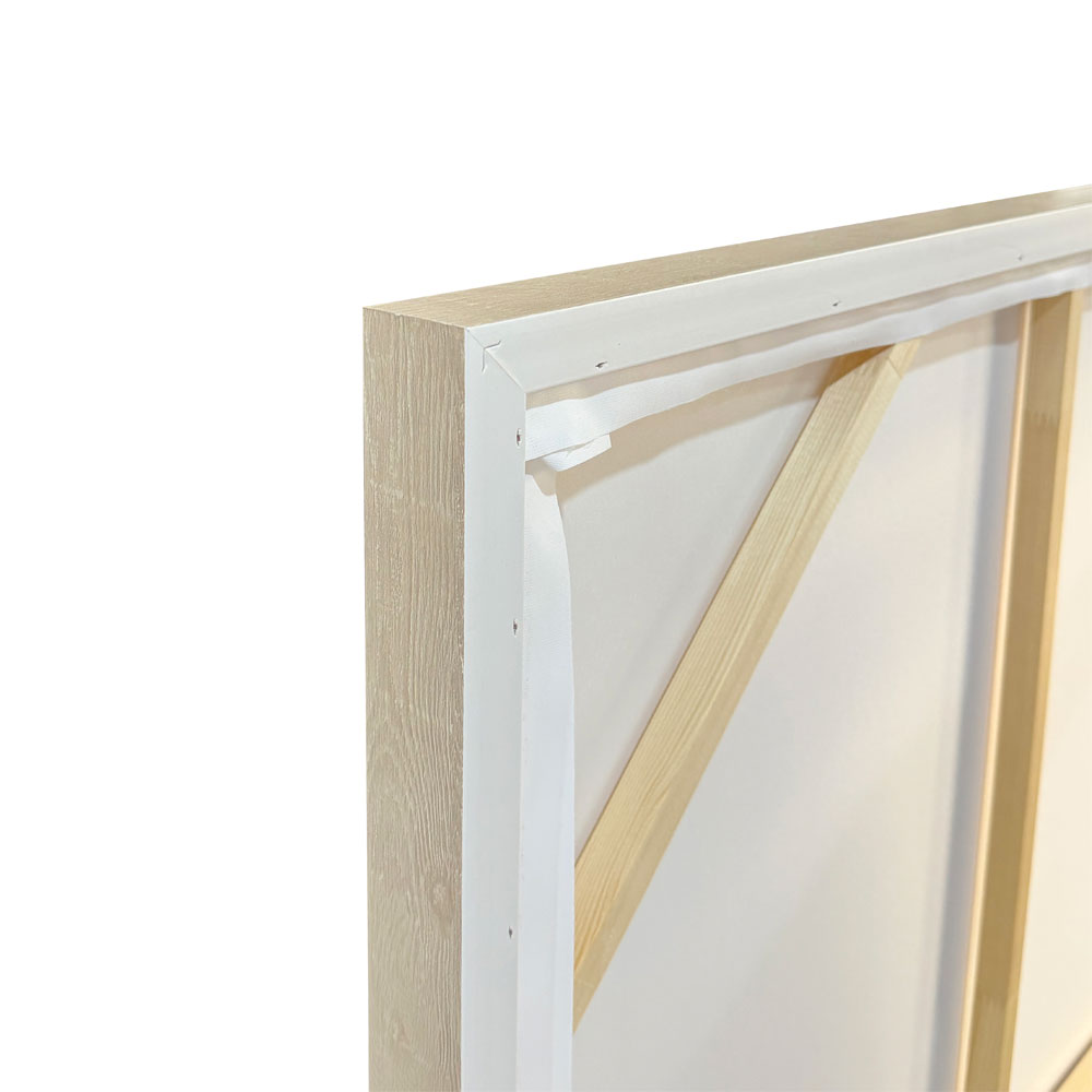RHYTHM A ΠΙΝΑΚΑΣ ΔΙΑΚΟΣΜΗΤΙΚΟΣ ΜΕ ΚΟΡΝΙΖΑ 80x120x4cm ΚΑΜΒΑΣ ΜΠΕΖ ΛΕΥΚΟ PS - Image 4
