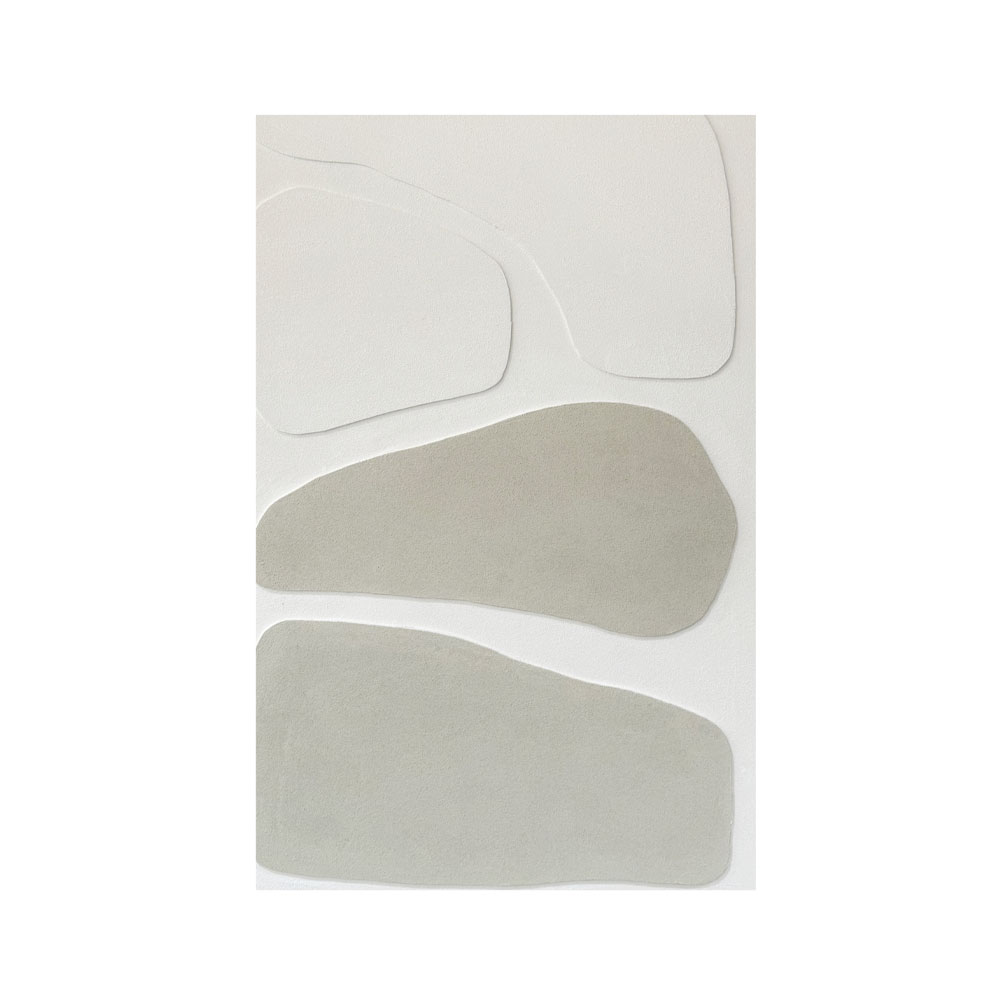 RHYTHM B ΠΙΝΑΚΑΣ ΔΙΑΚΟΣΜΗΤΙΚΟΣ ΜΕ ΚΟΡΝΙΖΑ 80x120x4cm ΚΑΜΒΑΣ ΜΠΕΖ ΛΕΥΚΟ PS - Image 3
