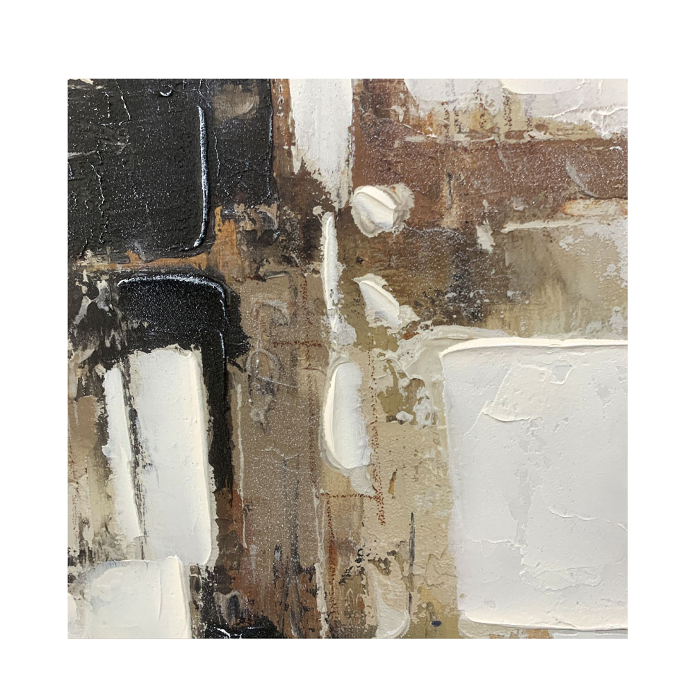 OMBRA II ΠΙΝΑΚΑΣ ΔΙΑΚΟΣΜΗΤΙΚΟΣ ΜΕ ΚΟΡΝΙΖΑ 82.6x4.3x82.6cm ΚΑΜΒΑΣ ΠΟΛΥΧΡΩΜΟ PS - Image 2