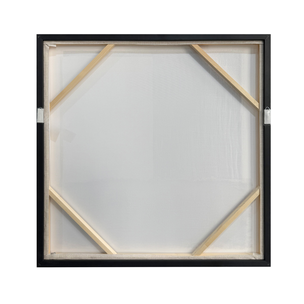 PLIS ΠΙΝΑΚΑΣ ΔΙΑΚΟΣΜΗΣΗΣ 80x80x4cm ΚΑΜΒΑΣ ΜΠΕΖ ΚΑΦΕ ΣΚΟΥΡΟ ΞΥΛΟ - Image 5
