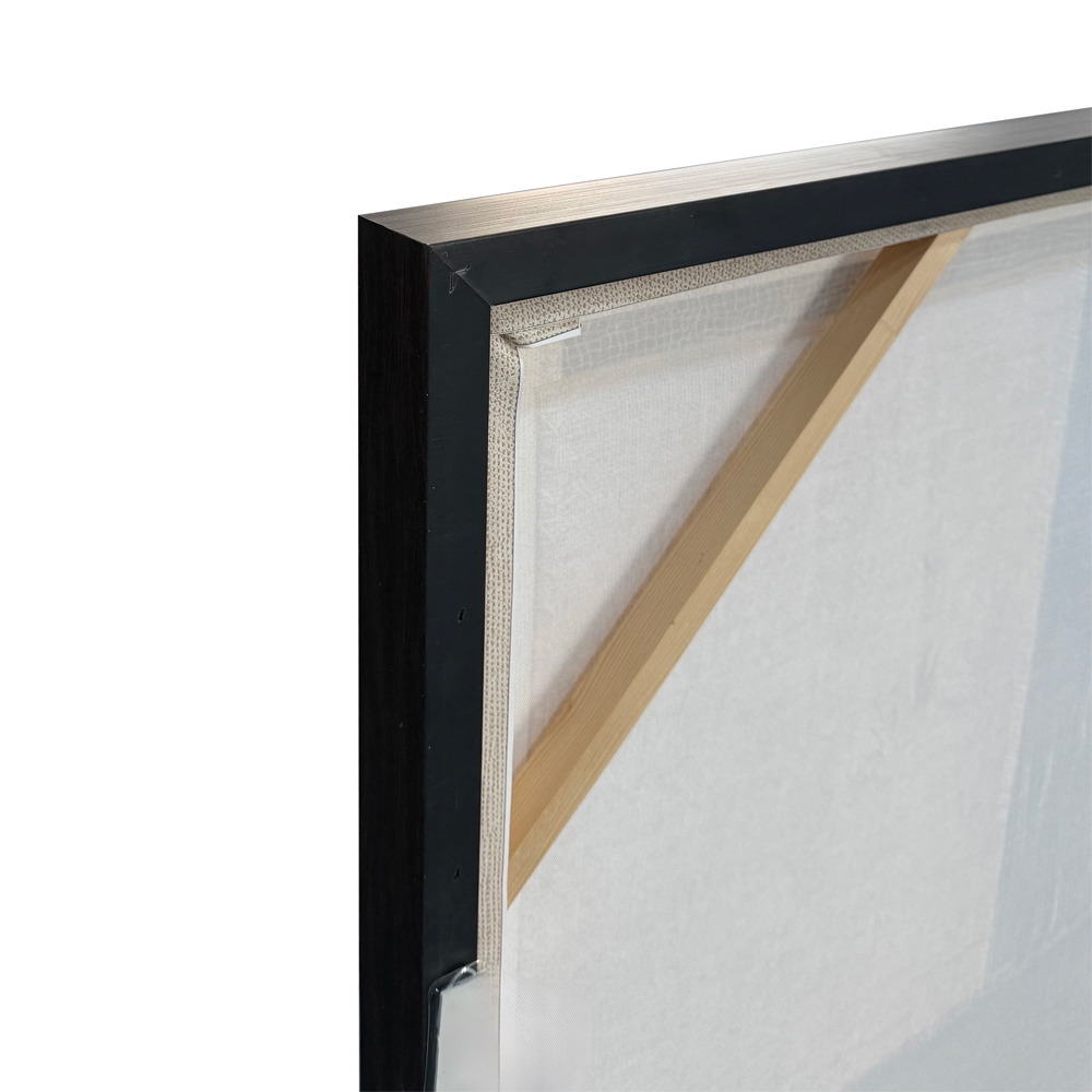 PLIS ΠΙΝΑΚΑΣ ΔΙΑΚΟΣΜΗΣΗΣ 80x80x4cm ΚΑΜΒΑΣ ΜΠΕΖ ΚΑΦΕ ΣΚΟΥΡΟ ΞΥΛΟ TERRACOTTA - Image 4
