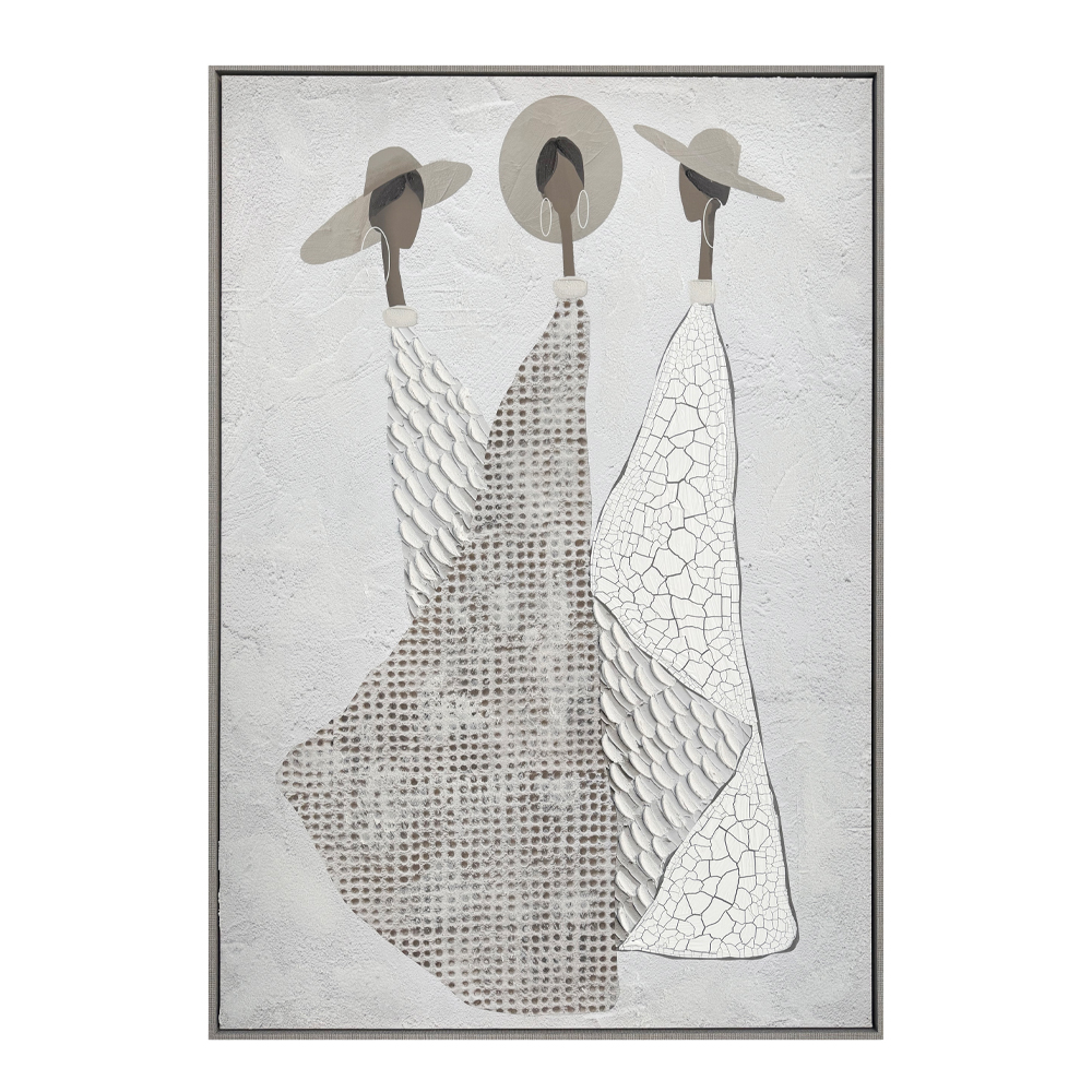 TRINITY ΠΙΝΑΚΑΣ ΔΙΑΚΟΣΜΗΣΗΣ 80x120x4cm ΚΑΜΒΑΣ OFF WHITE STONE GREY ΞΥΛΟ ΓΚΡΙ