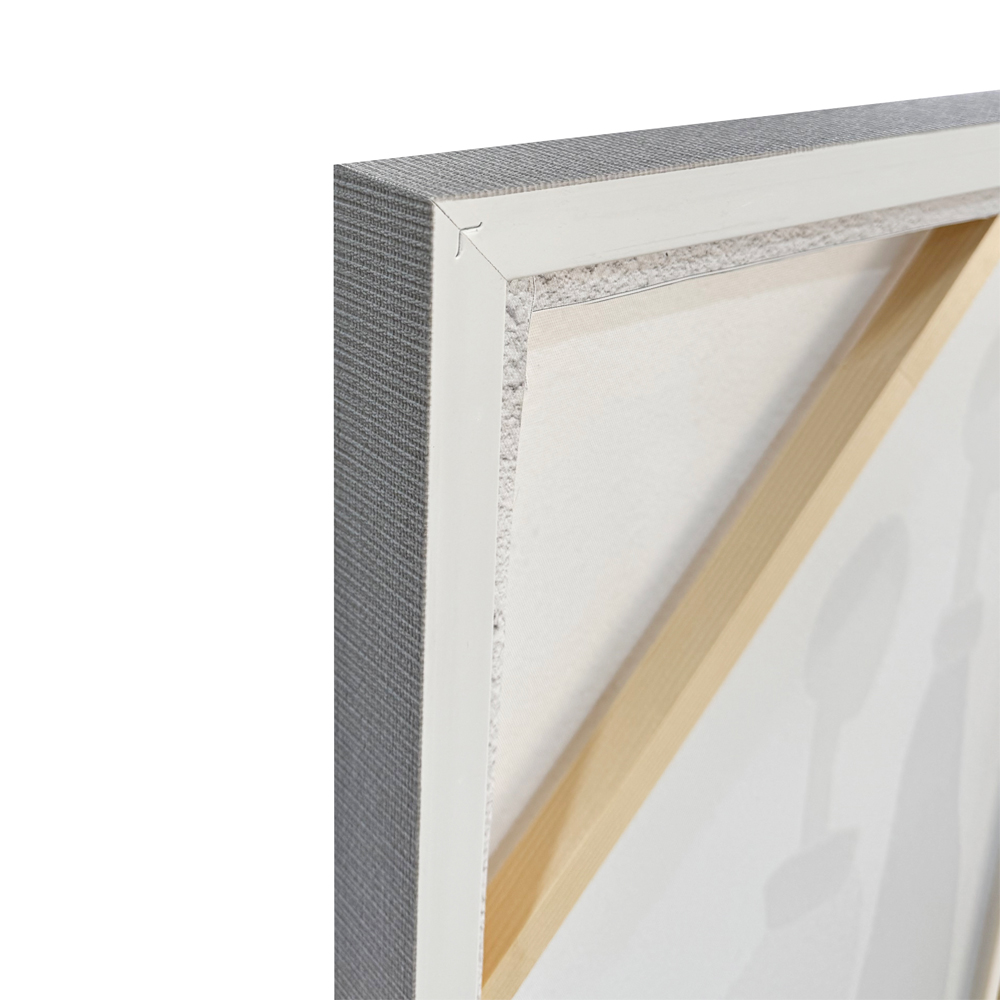 TRINITY ΠΙΝΑΚΑΣ ΔΙΑΚΟΣΜΗΣΗΣ 80x120x4cm ΚΑΜΒΑΣ OFF WHITE STONE GREY ΞΥΛΟ ΓΚΡΙ - Image 4