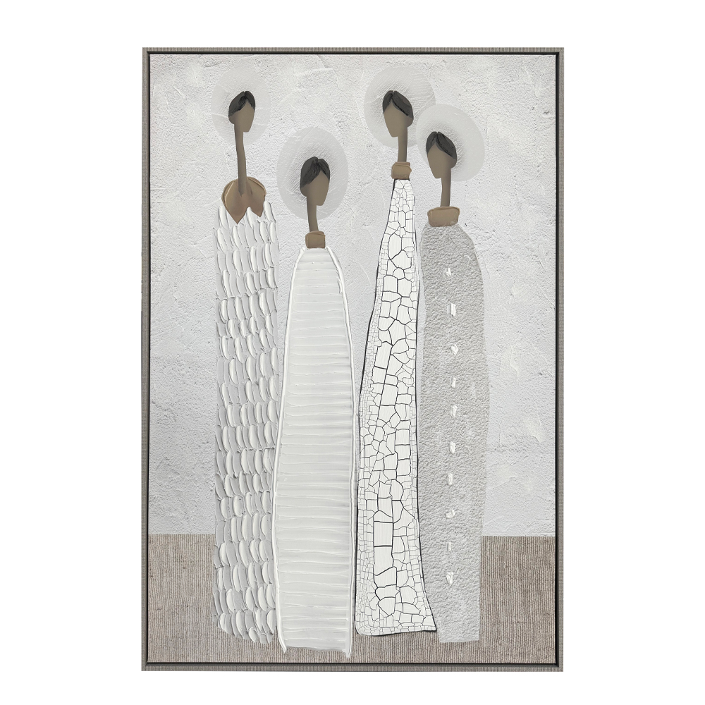 TRINITY ΠΙΝΑΚΑΣ ΔΙΑΚΟΣΜΗΣΗΣ 80x120x4cm ΚΑΜΒΑΣ OFF WHITE STONE GREY ΞΥΛΟ ΚΑΦΕ ΑΝΟΙΧΤΟ