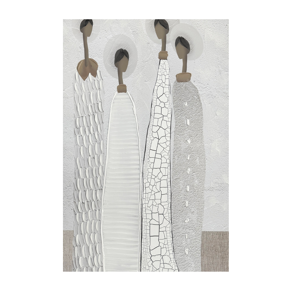 TRINITY ΠΙΝΑΚΑΣ ΔΙΑΚΟΣΜΗΣΗΣ 80x120x4cm ΚΑΜΒΑΣ OFF WHITE STONE GREY ΞΥΛΟ ΚΑΦΕ ΑΝΟΙΧΤΟ - Image 2