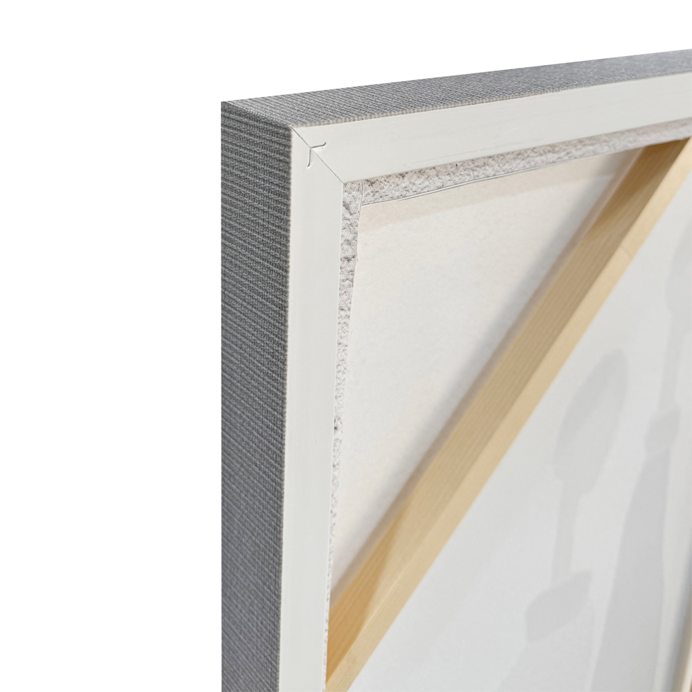 TRINITY ΠΙΝΑΚΑΣ ΔΙΑΚΟΣΜΗΣΗΣ 80x120x4cm ΚΑΜΒΑΣ OFF WHITE STONE GREY ΞΥΛΟ ΚΑΦΕ ΑΝΟΙΧΤΟ - Image 3