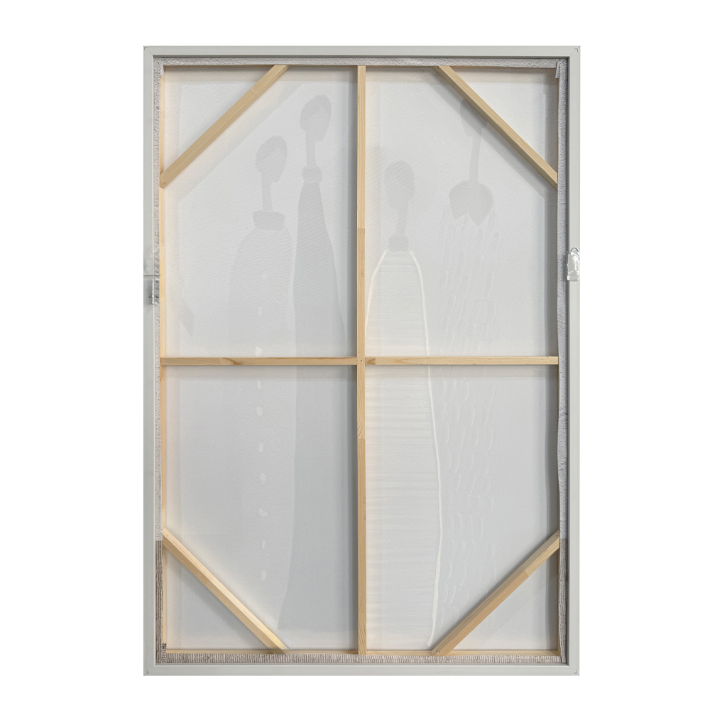 TRINITY ΠΙΝΑΚΑΣ ΔΙΑΚΟΣΜΗΣΗΣ 80x120x4cm ΚΑΜΒΑΣ OFF WHITE STONE GREY ΞΥΛΟ ΚΑΦΕ ΑΝΟΙΧΤΟ - Image 5