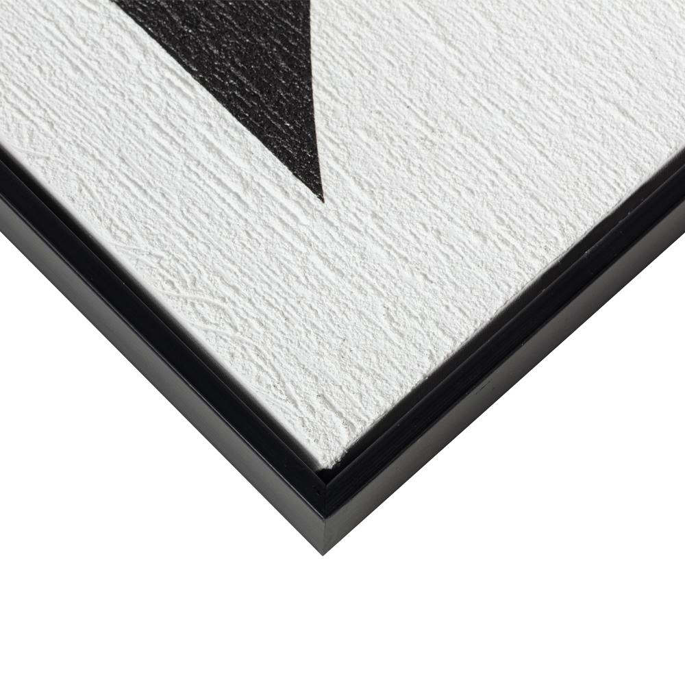 CONTRAST ΠΙΝΑΚΑΣ ΔΙΑΚΟΣΜΗΣΗΣ 60x80x3.2cm ΚΑΜΒΑΣ ΑΣΠΡΟ ΜΑΥΡΟ MDF ΜΑΥΡΟ - Image 3