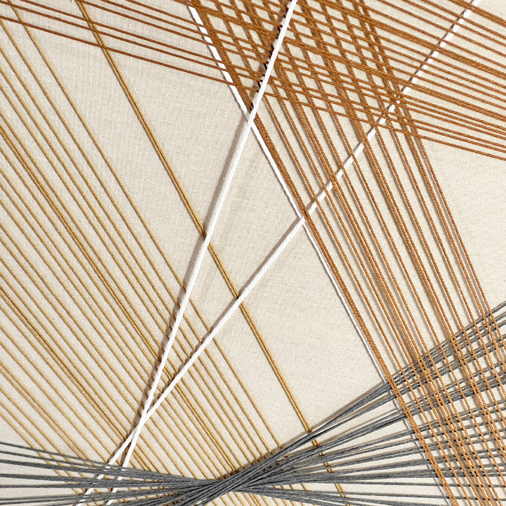 MESH ΠΙΝΑΚΑΣ ΔΙΑΚΟΣΜΗΣΗΣ ΜΕ ΚΟΡΝΙΖΑ 80x120x3cm ΚΑΜΒΑΣ ΠΟΛΥΧΡΩΜΟ ΣΧΟΙΝΙ ΦΥΣΙΚΟ - Image 2