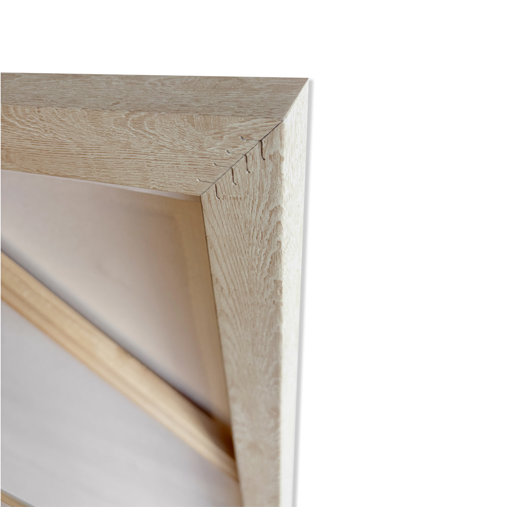 LINIE ΠΙΝΑΚΑΣ ΔΙΑΚΟΣΜΗΣΗΣ ΜΕ ΚΟΡΝΙΖΑ 100x100x3cm ΚΑΜΒΑΣ ΜΠΕΖ ΓΚΡΙ ΑΣΠΡΟ ΦΥΣΙΚΟ - Image 4