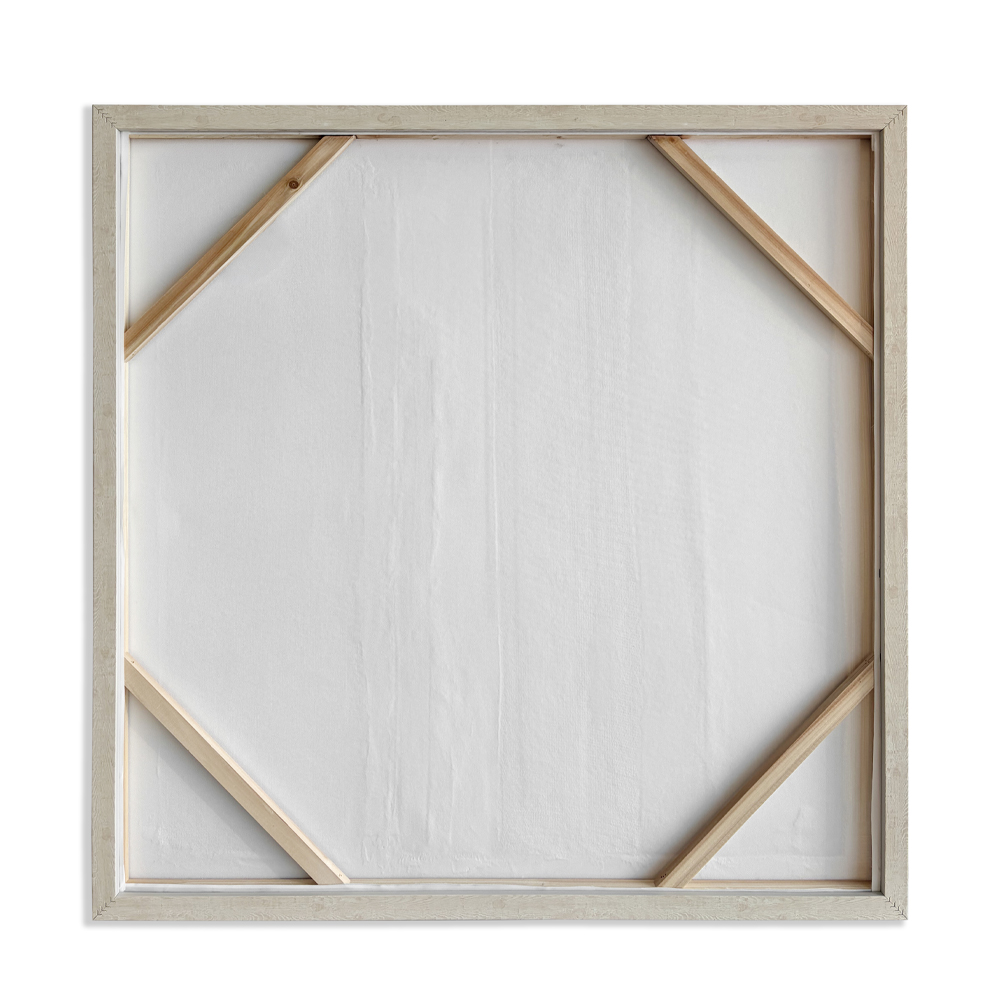 LINIE ΠΙΝΑΚΑΣ ΔΙΑΚΟΣΜΗΣΗΣ ΜΕ ΚΟΡΝΙΖΑ 100x100x3cm ΚΑΜΒΑΣ ΜΠΕΖ ΓΚΡΙ ΑΣΠΡΟ ΦΥΣΙΚΟ - Image 5