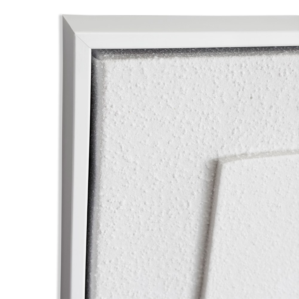 CRUST ΠΙΝΑΚΑΣ ΔΙΑΚΟΣΜΗΣΗΣ ΜΕ ΚΟΡΝΙΖΑ 80x120x3cm ΚΑΜΒΑΣ ΛΕΥΚΟ ΛΕΥΚΟ - Image 3