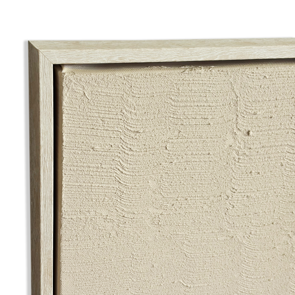 CORE ΠΙΝΑΚΑΣ ΔΙΑΚΟΣΜΗΣΗΣ ΜΕ ΚΟΡΝΙΖΑ 80x120x3cm ΚΑΜΒΑΣ ΜΠΕΖ ΓΚΡΙ ΥΦΑΣΜΑ ΦΥΣΙΚΟ - Image 3