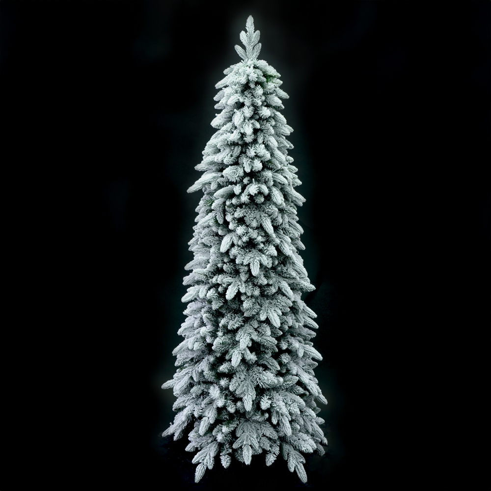 SNOWFALL FIR ΧΡΙΣΤΟΥΓΕΝΝΙΑΤΙΚΟ ΔΕΝΤΡΟ ΧΙΟΝΙΣΜΕΝΟ 70x70x180cm PE/PVC ΠΡΑΣΙΝΟ ΛΕΥΚΟ
