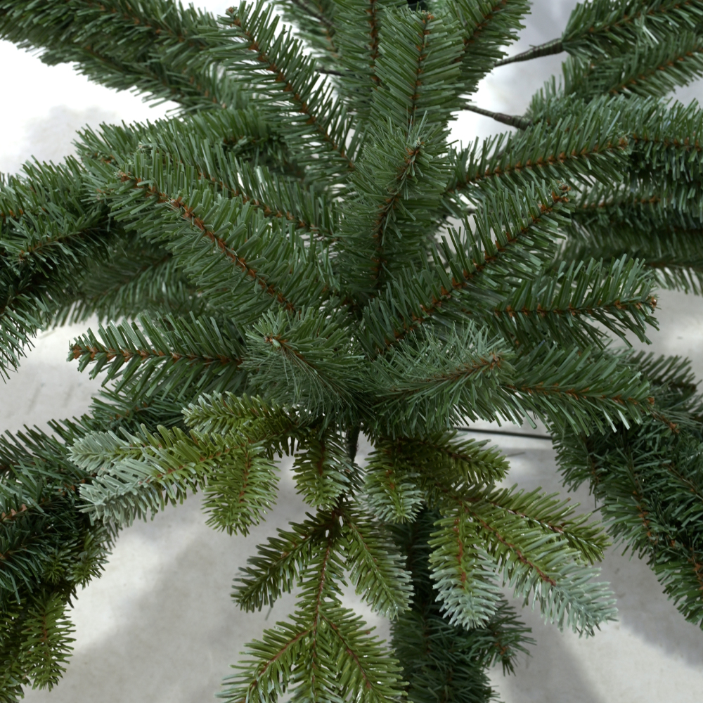 NATALE PINE ΧΡΙΣΤΟΥΓΕΝΝΙΑΤΙΚΟ ΔΕΝΤΡΟ 130x130x210cm PE/PVC ΓΚΡΙ ΠΡΑΣΙΝΟ - Image 2