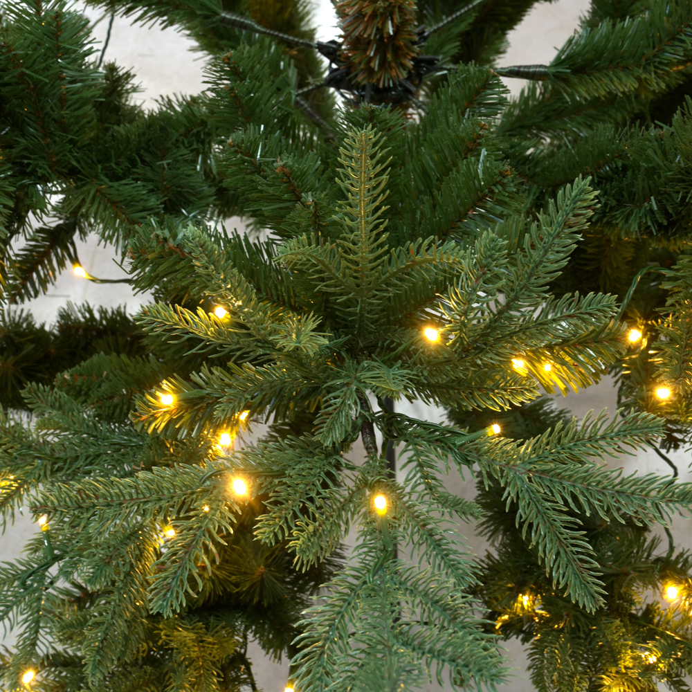NATALE GLOW ΧΡΙΣΤΟΥΓΕΝΝΙΑΤΙΚΟ ΔΕΝΤΡΟ LED ΦΩΤΑ 155x155x210cm PE/PVC ΠΡΑΣΙΝΟ LED/COPPER - Image 2