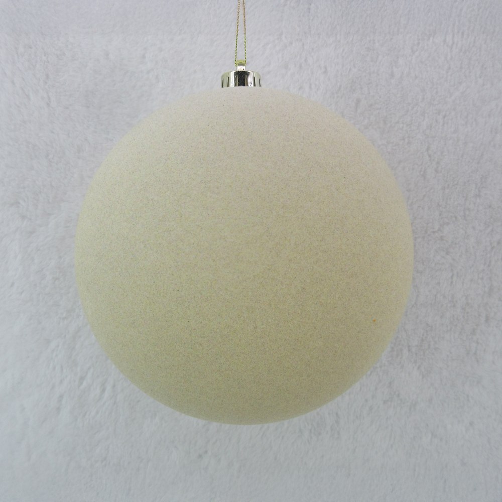 PEARL ΧΡΙΣΤΟΥΓΕΝΝΙΑΤΙΚΗ ΜΠΑΛΑ 20x20x21cm ΤΣΟΧΑ OFF WHITE