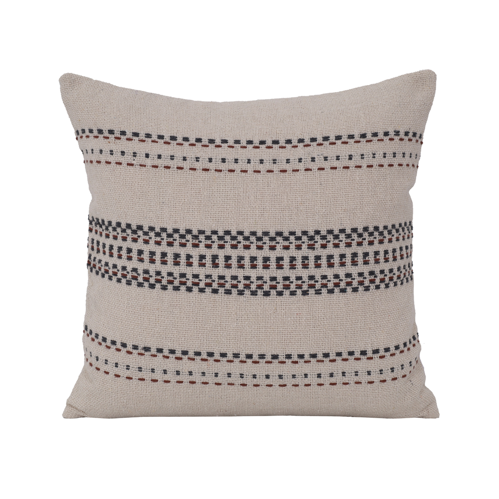 RUNA ΔΙΑΚΟΣΜΗΤΙΚΟ ΜΑΞΙΛΑΡΙ 45x45cm ΥΦΑΣΜΑ ΜΠΕΖ ΚΑΦΕ PE/PP