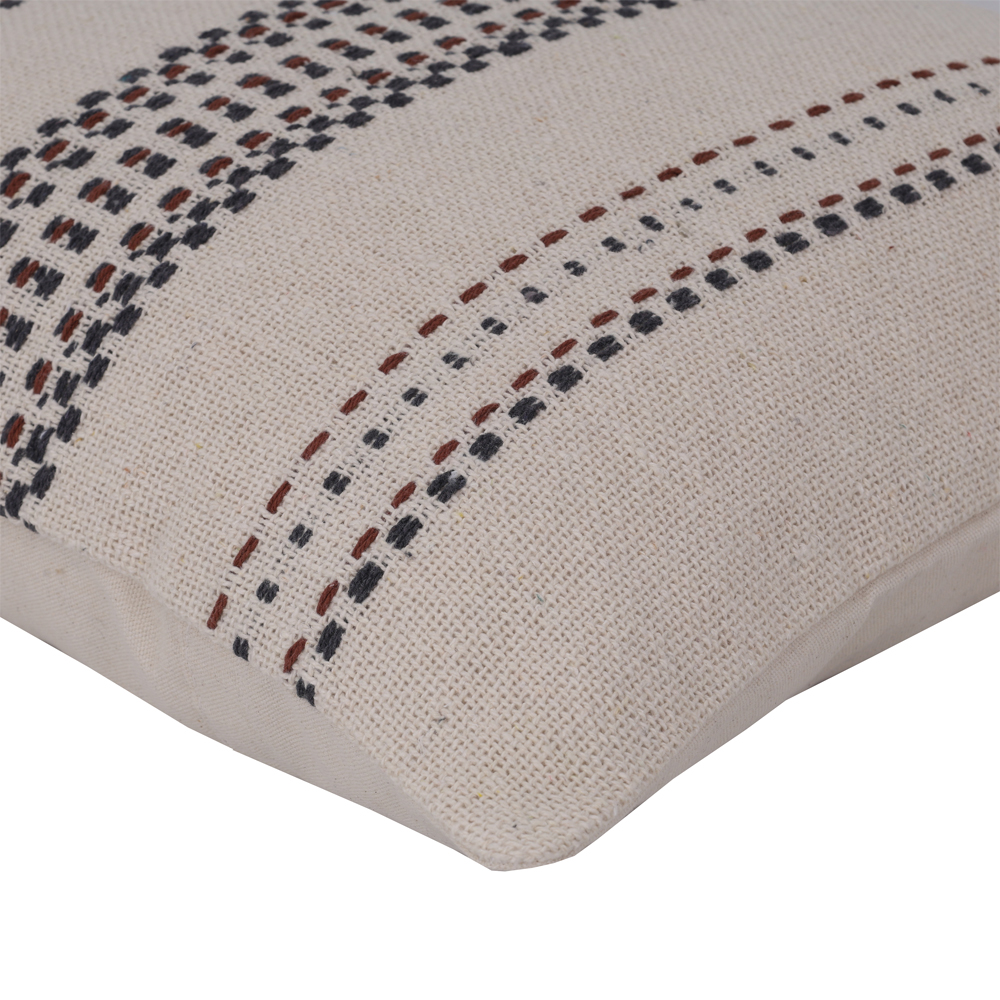 RUNA ΔΙΑΚΟΣΜΗΤΙΚΟ ΜΑΞΙΛΑΡΙ 45x45cm ΥΦΑΣΜΑ ΜΠΕΖ ΚΑΦΕ PE/PP - Image 3