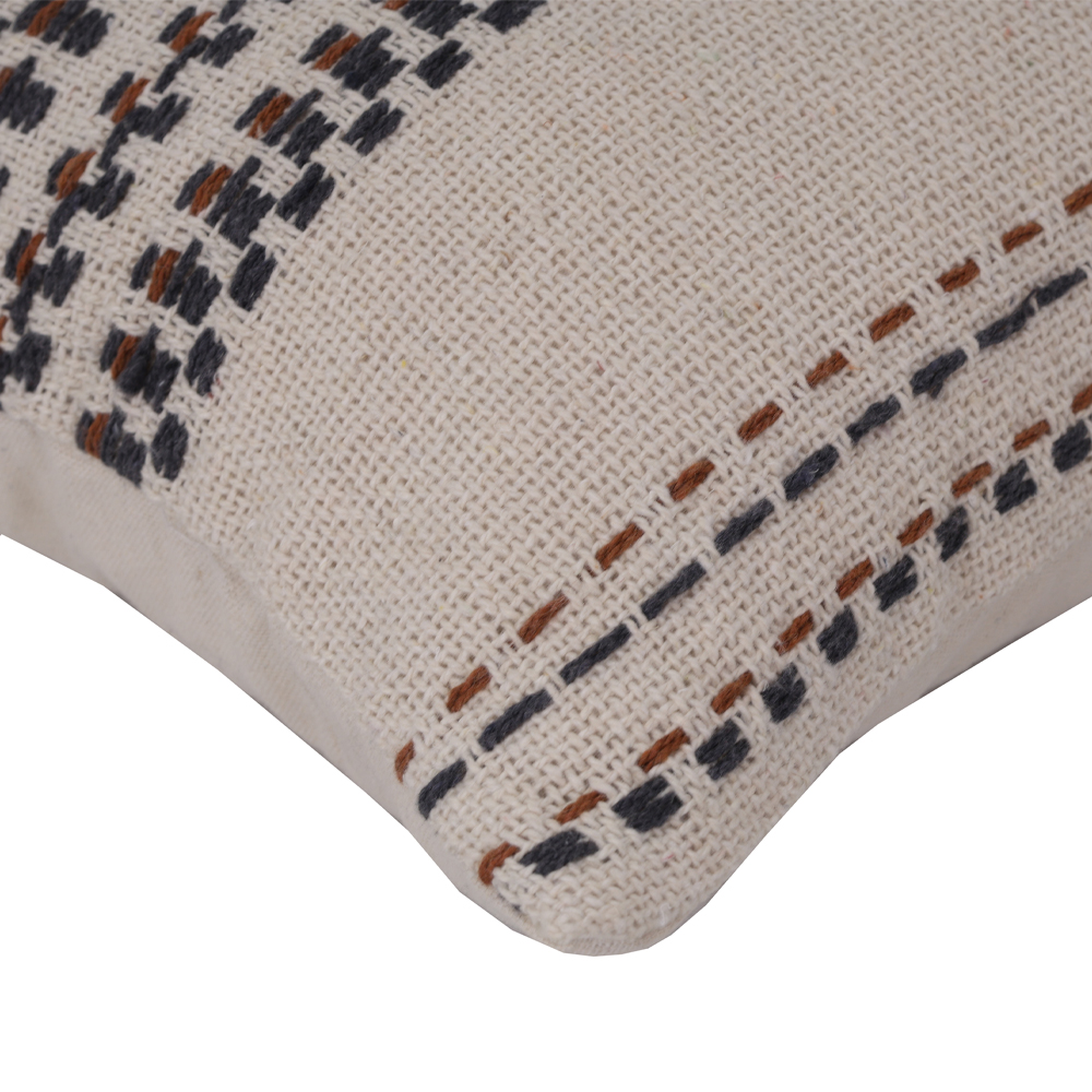 RUNA ΔΙΑΚΟΣΜΗΤΙΚΟ ΜΑΞΙΛΑΡΙ 30x50cm ΥΦΑΣΜΑ ΜΠΕΖ NAVY BLUE PE/PP - Image 3