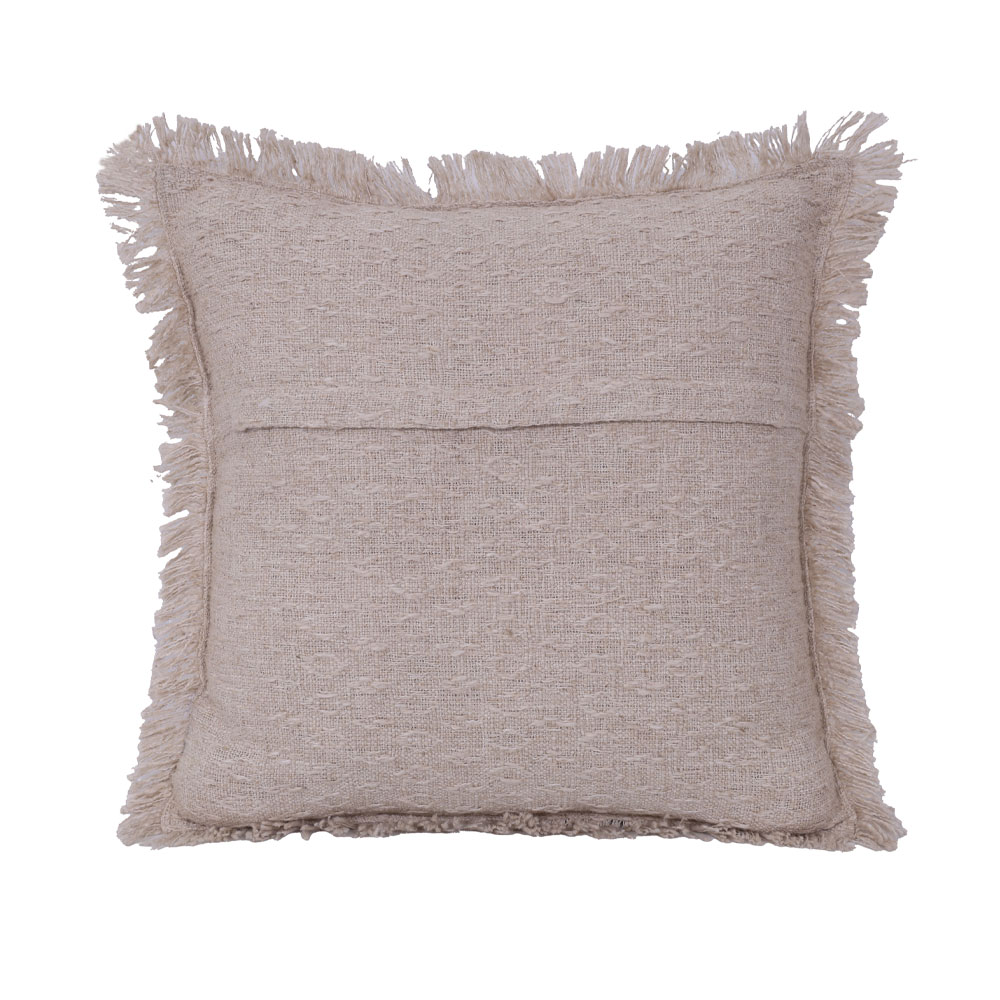 FINESSE ΔΙΑΚΟΣΜΗΤΙΚΟ ΜΑΞΙΛΑΡΙ 45x45cm ΥΦΑΣΜΑ ΜΠΕΖ ΑΝΟΙΧΤΟ PE/PP - Image 2