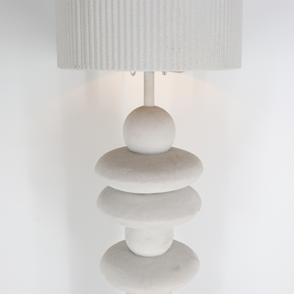 LYN ΦΩΤΙΣΤΙΚΟ ΕΠΙΔΑΠΕΔΙΟ 33x33x156.5cm ΣΙΔΕΡΟ OFF WHITE - Image 3