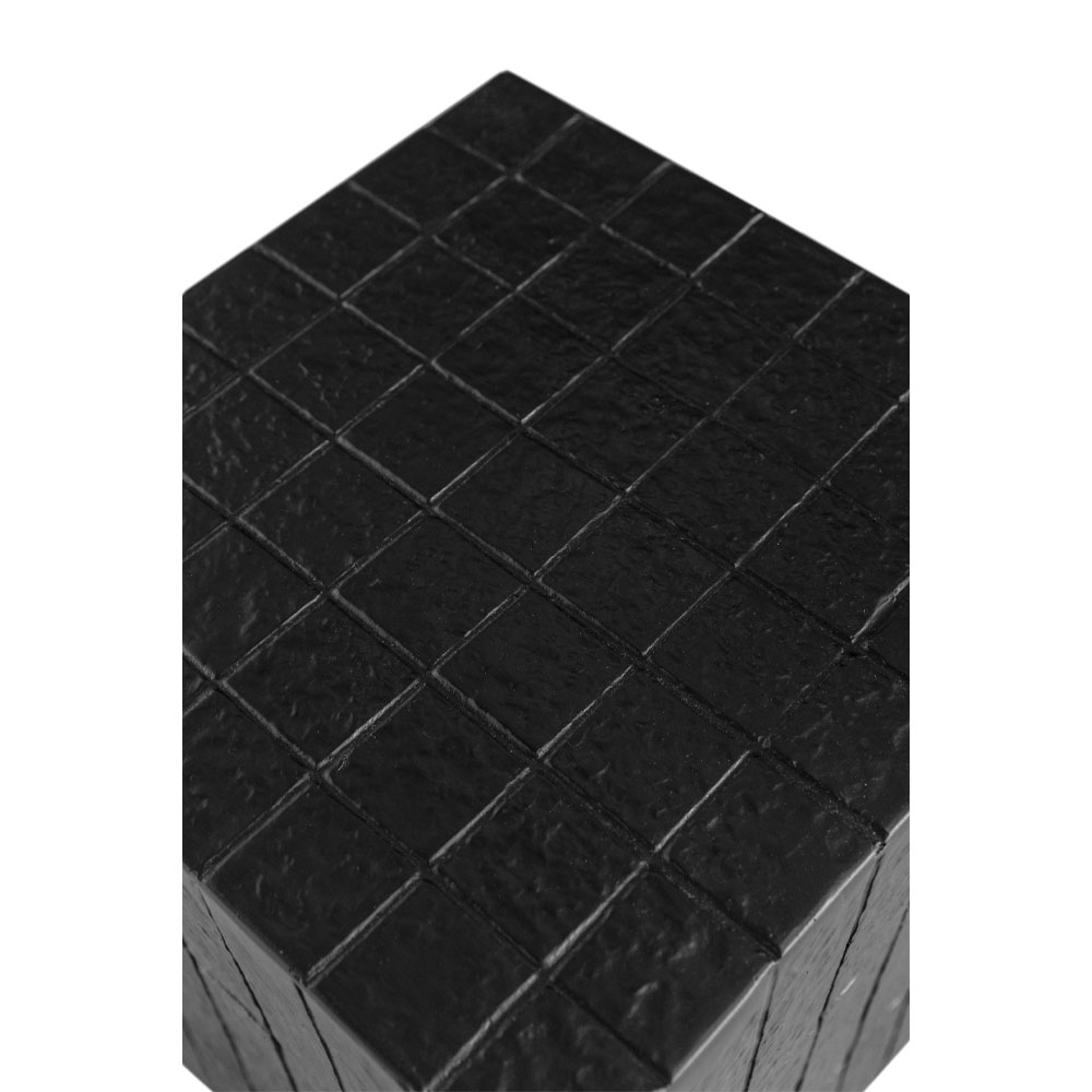 SQUARE SIDE TABLE ΜΑΥΡΟ 36x36x46cm - Image 3