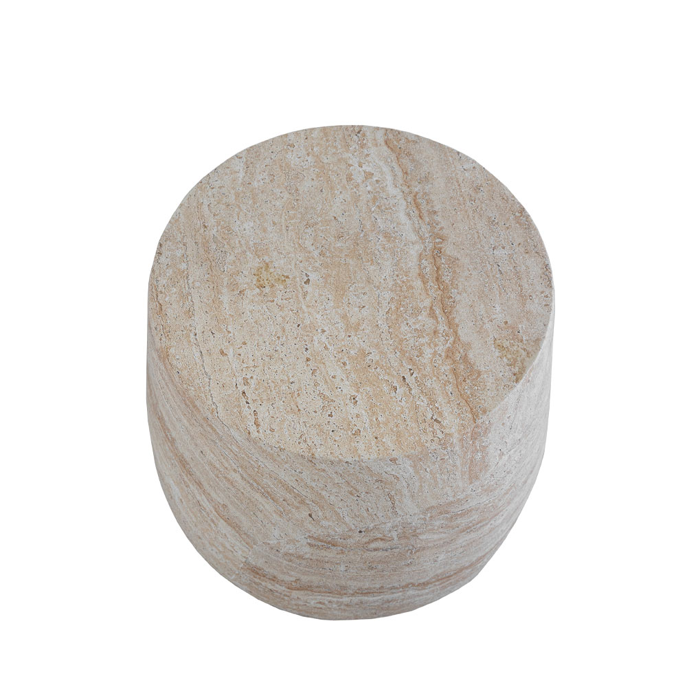 LITHOS SIDE TABLE BEIGE 49x49x41.5cm - Image 2
