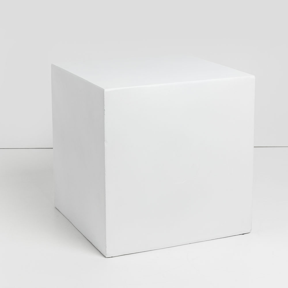 LITHOS SQUARE SIDE TABLE ΛΕΥΚΟ 55.5x55.5x57cm - Image 2