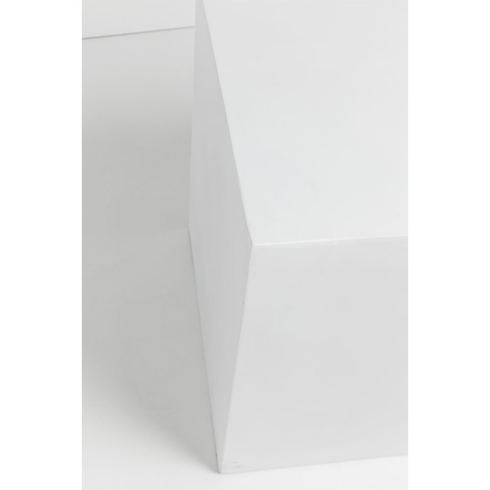LITHOS SQUARE SIDE TABLE ΛΕΥΚΟ 55.5x55.5x57cm - Image 3