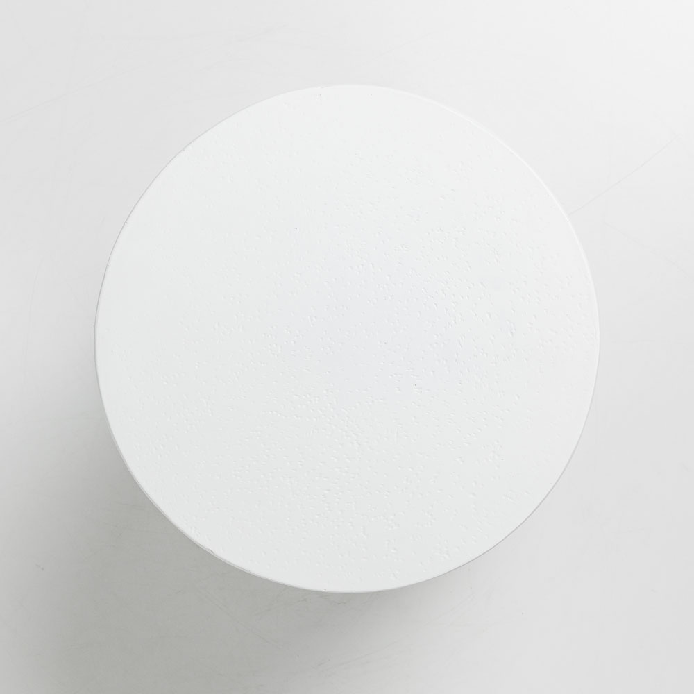 LITHOS ROUND SIDE TABLE ΛΕΥΚΟ 35.5x35.5x45cm - Image 2